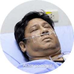 Case study of DEFINITY® in the emergent care setting with an image representing a 39-year-old male patient with chest pain