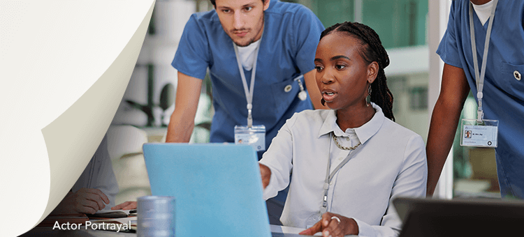 Image representing a DEFINITY® professional team providing support and customer service to healthcare professionals interested in or using DEFINITY®